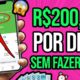 [LANÇOU] NOVO APLICATIVO GRATUITO QUE PAGA $200 TODO DIA SEM FAZER NADA🤑 Ganhar Dinheiro na Internet