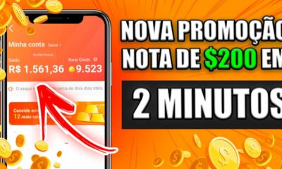 PROMOÇÃO do KWAI DANDO NOTA de $200 🤑[app para ganhar dinheiro via pix] Como Ganhar Dinheiro no Kwai