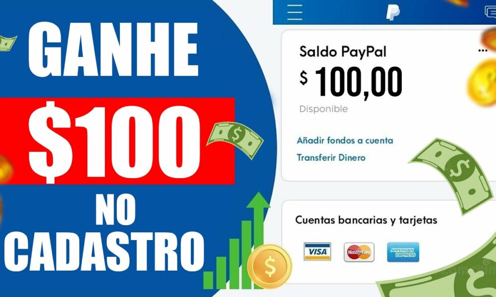 (R$100,00 REAIS NO CADASTRO) GANHE DINHEIRO NO CADASTRO VIA PIX - App Pagando no Cadastro ✅