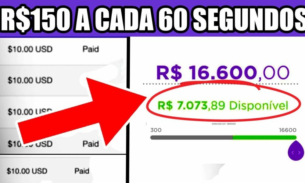 Receba AINDA HOJE R$150 em 60 SEGUNDOS (Como Ganhar dinheiro na Internet) GANHAR DINHEIRO DE VERDADE