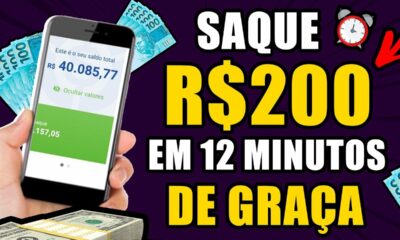 🤑SAQUE R$200 REAIS NO PIX em 12 MINUTOS USANDO ESSE NOVO APP +PROVA/Como Ganhar Dinheiro na Internet