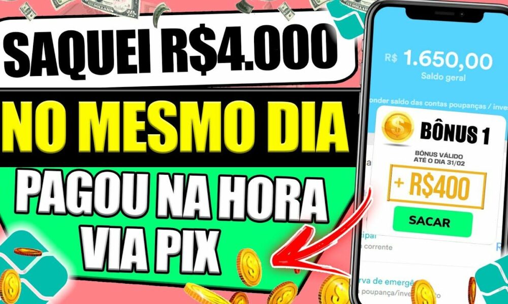 SAQUEI R$4.000,00 no PIX nesse APP de JOGO que GANHA DINHEIRO de VERDADE/Ganhar Dinheiro na Internet