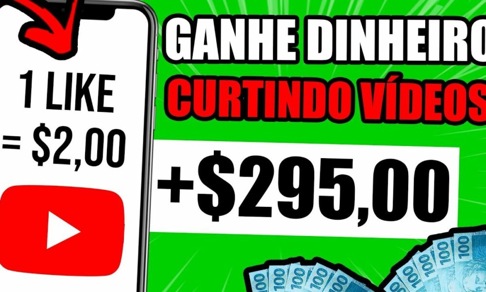 🤑SITE PARA GANHAR DINHEIRO PAGANDO $295 PARA CURTIR VIDEOS DO YOUTUBE (Como ganhar dinheiro online)