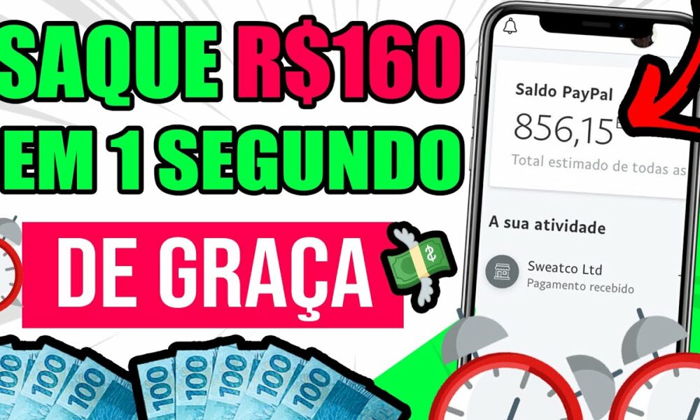 URGENTE! RESGATE AGORA R$160,00 NO PIX EM 1 SEGUNDO JÁ RECEBA Como Ganhar Dinheiro na Internet