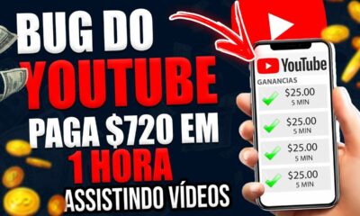 USE esse BUG do YOUTUBE e GANHE $720 em 1 HORA ✅ Como Ganhar Dinheiro Assistindo Vídeos no YouTube