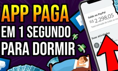 APLICATIVO PAGANDO ATÉ R$50 REAIS EM 1 SEGUNDO NO PAYPAL PARA DORMIR/Ganhar Dinheiro na Internet