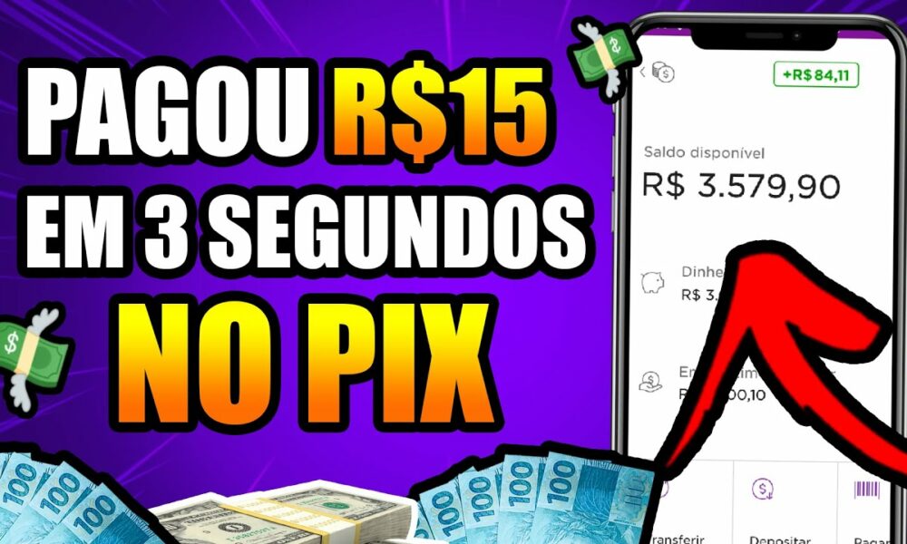 APLICATIVO PARA GANHAR DINHEIRO PAGOU R$15 EM 3 SEGUNDOS🤑MELHOR APP PARA GANHAR DINHEIRO NA INTERNET