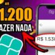 Como Ganhar DINHEIRO SEM FAZER NADA? NOVO APP para Ganhar Dinheiro apertando 1 Botão✅ [PAGA NO PIX]