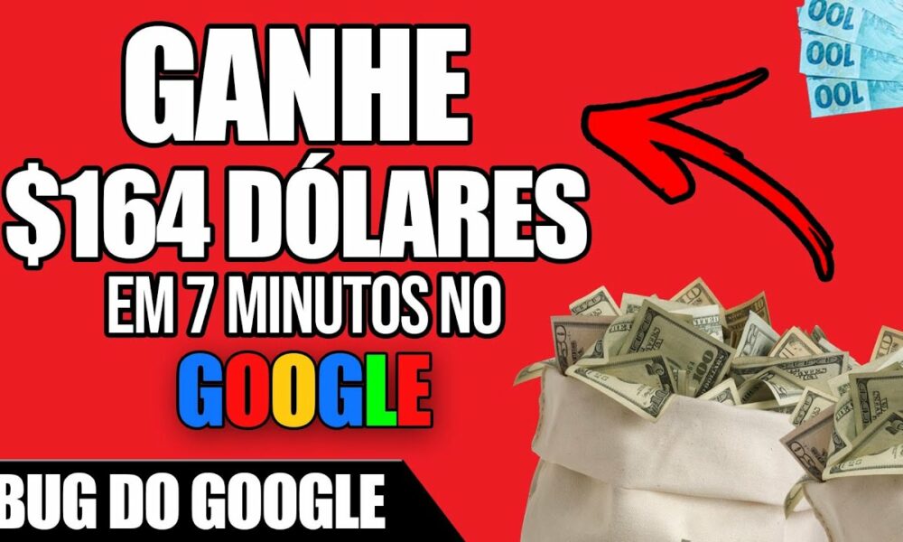 Como Ganhar R$164 Dólares em 7 Minutos No Google [USANDO ESSE HACK] Provado 😳Ganhar Dinheiro Online