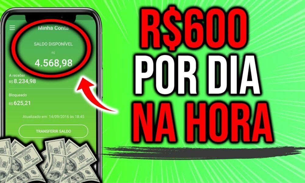 Como Ganhar R$600 Reais POR DIA no PIX na MESMA HORA - APP PAGANDO Como Ganhar Dinheiro na Internet