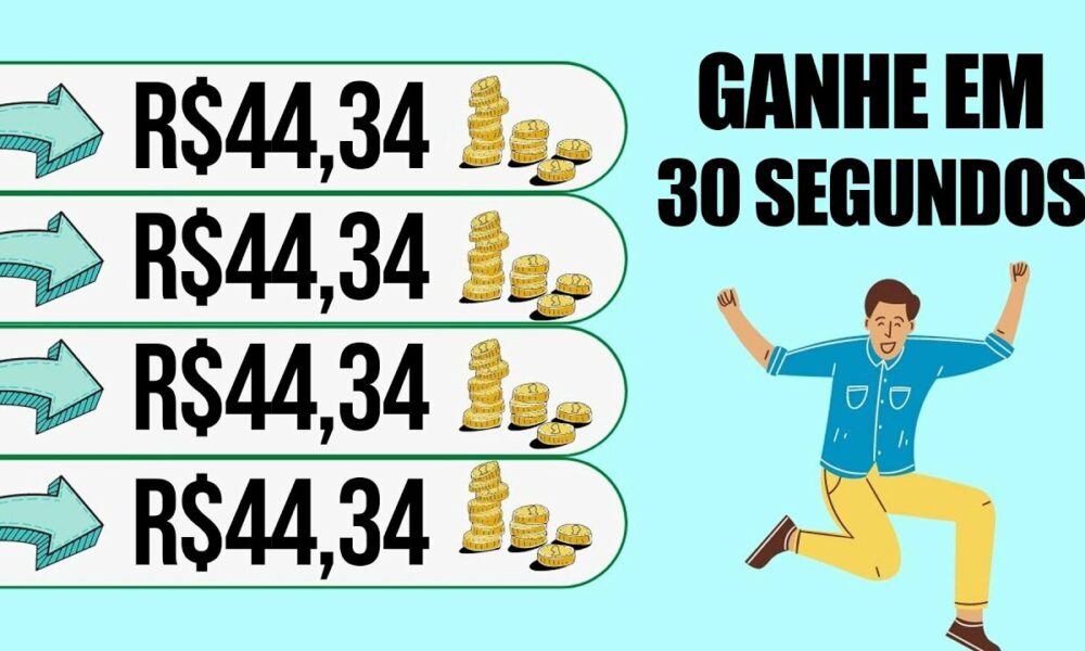 Copie e Cole e Ganhe R$44,34 em 30 Segundos GRATUITAMENTE [Prova de Pagamento]Ganhar Dinheiro Online