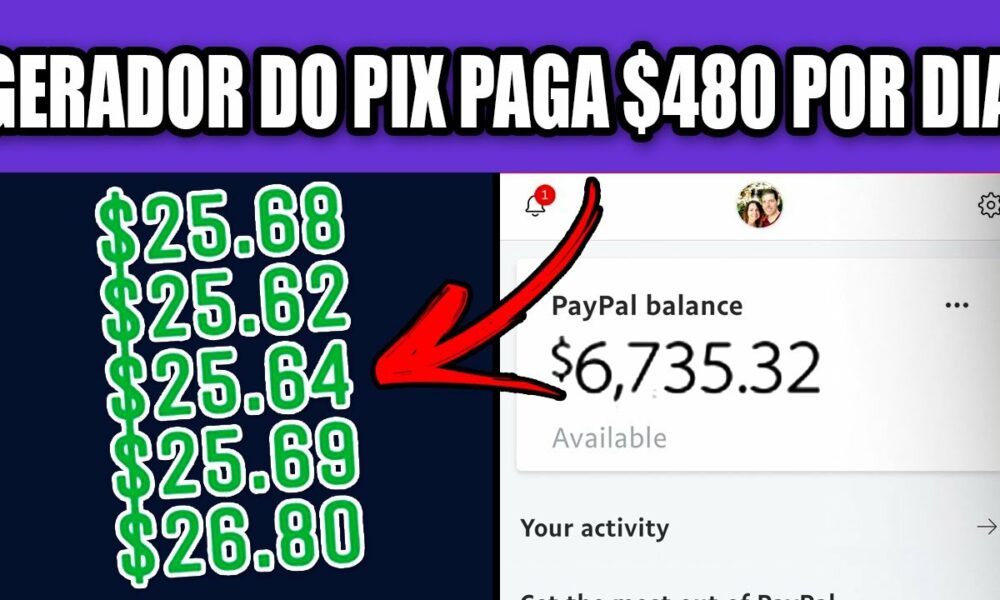 Esse GERADOR DE PIX PAGA $480 POR DIA🤑NOVO APLICATIVO PARA GANHAR DINHEIRO/App  para ganhar dinheiro