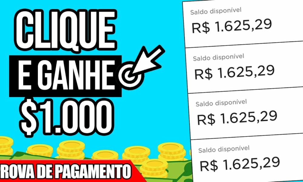 Esse Site está Pagando $1.000 POR DIA PARA CLICAR [Saque Imediato] Como Ganhar Dinheiro na Internet