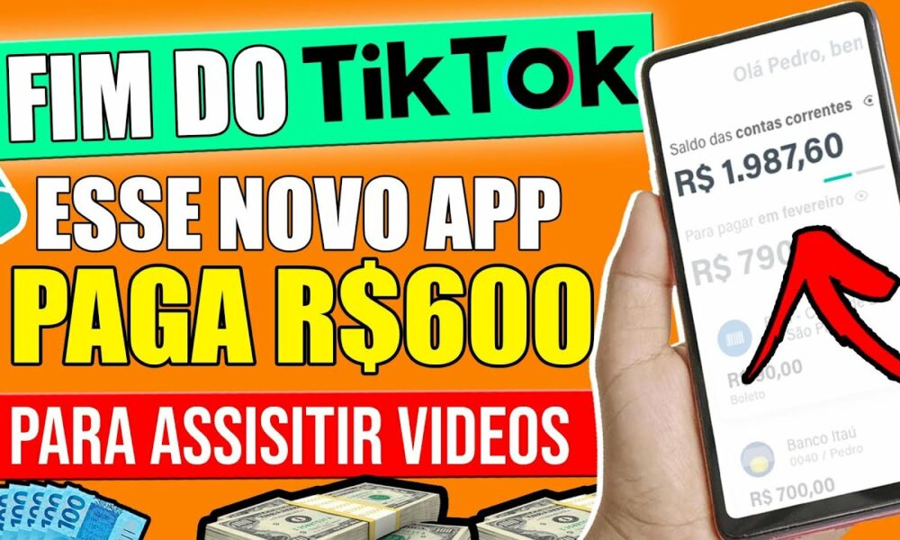 [FIM TIKTOK🔥] NOVO APP PARA GANHAR DINHEIRO ASSISTINDO VÍDEOS ✅😧Como Ganhar Dinheiro na Internet