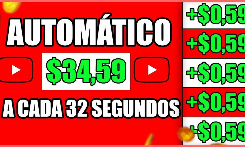 Ganhe $34,59 Para Cada Vídeo Assistido [10 Vídeos = $600] +PROVA /Como Ganhar Dinheiro na Internet