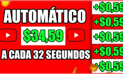 Ganhe $34,59 Para Cada Vídeo Assistido [10 Vídeos = $600] +PROVA /Como Ganhar Dinheiro na Internet