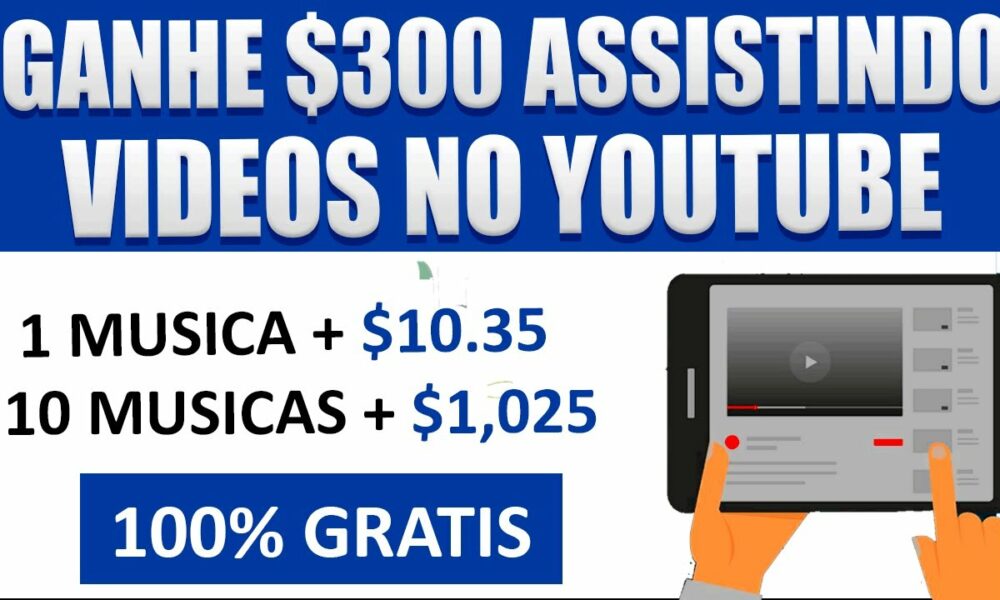 💰[Ganhe $3.50 por cada Vídeo que Você Assiste] Como Ganhar Dinheiro Assistindo Vídeos no YouTube