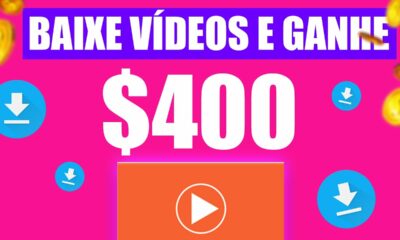 Ganhe $400 Por Dia APENAS Baixando Vídeo no CELULAR [PROVA DE PAGAMENTO] Como Ganhar Dinheiro Online