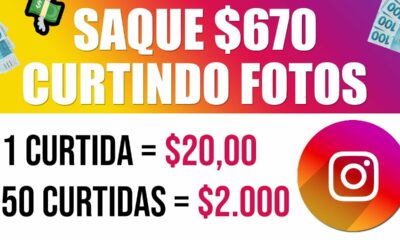 Ganhe $670 A CADA 5 SEGUNDOS Curtindo Fotos do Instagram [Prova de Pagamento] Ganhar Dinheiro Online