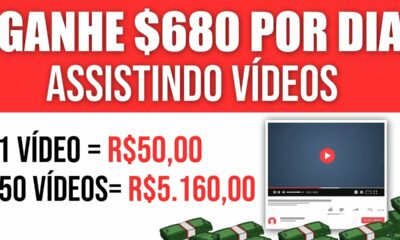 Ganhe $680 POR DIA Assistindo Vídeos do GOOGLE [PROVA DE PAGAMENTO] Como Ganhar Dinheiro na Internet