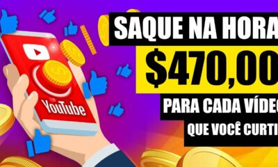 Ganhe R$470 Para Cada Vídeo que Você Curtir no seu Celular (REVELADO) Ganhar Dinheiro Online