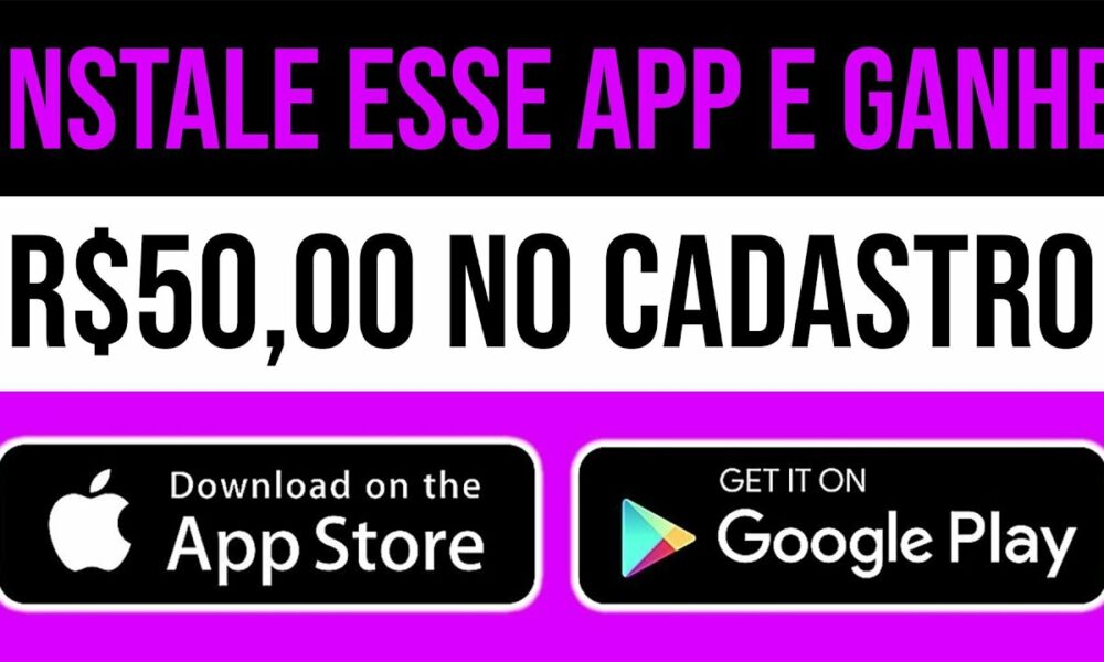 INSTALE esse APP e GANHE R$50 PELO CADASTRO [SEM GASTAR NADA] - Como Ganhar Dinheiro na Internet