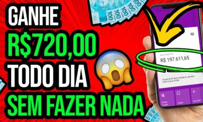 [LANÇOU] NOVO APLICATIVO GRATUITO QUE PAGA $720 TODO DIA SEM FAZER NADA🤑 Ganhar Dinheiro na Internet