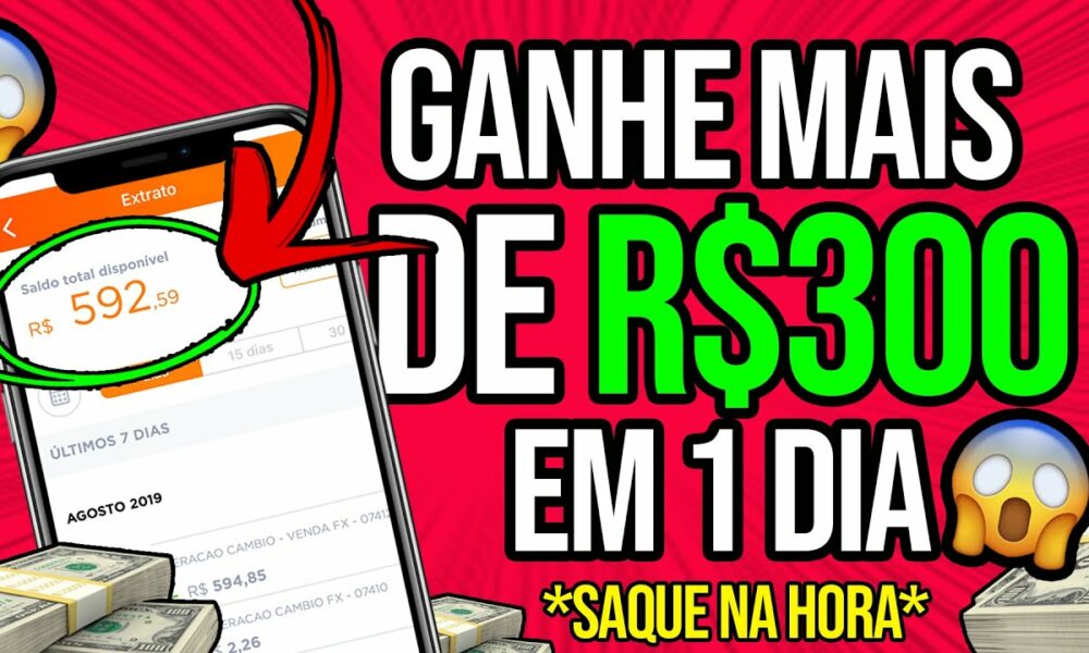 👉NOVO APLICATIVO PAGANDO • GANHE MAIS DE R$350 em 1 DIA [SAQUE NA HORA] Ganhar Dinheiro na Internet