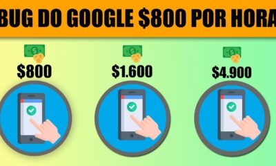 NOVO BUG do GOOGLE Gera $800 Por Hora [3 Horas = $ 7.500] Como Ganhar Dinheiro Online