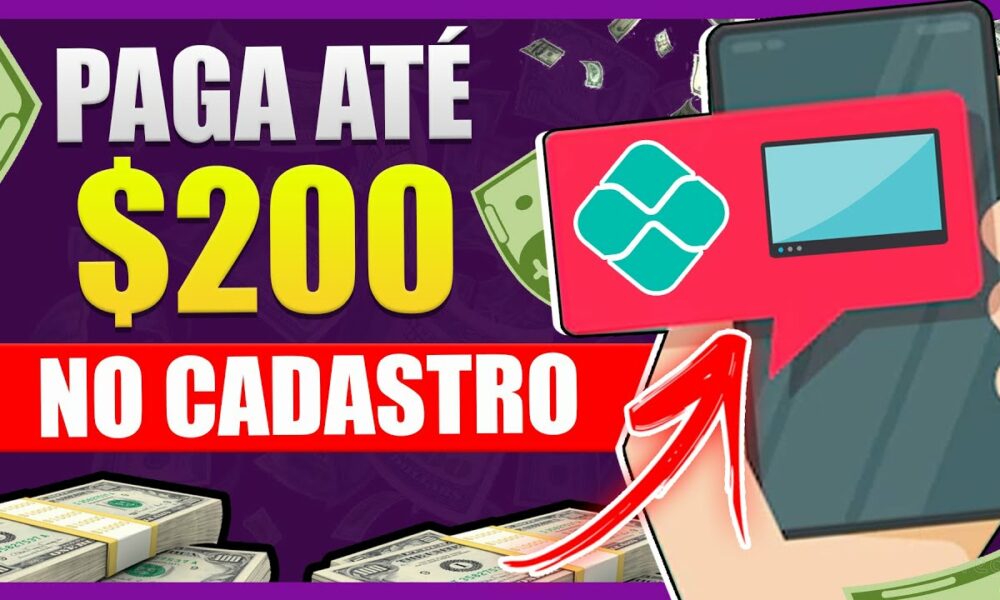 [Pagou $200] App Que Ganha Dinheiro de Verdade no CADASTRO /aplicativos que dão dinheiro de verdade