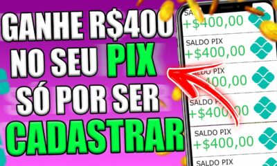 R$400 no PIX só NO CADASTRO🤑MELHOR APLICATIVO PARA GANHAR DINHEIRO/App que Ganha dinheiro de Verdade