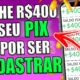 R$400 no PIX só NO CADASTRO🤑MELHOR APLICATIVO PARA GANHAR DINHEIRO/App que Ganha dinheiro de Verdade