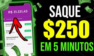 Saque $250 em 5 Minutos NESSE APP +GANHE $15 NO CADASTRO E JA PODE SACAR/Ganhar Dinheiro na Internet