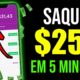 Saque $250 em 5 Minutos NESSE APP +GANHE $15 NO CADASTRO E JA PODE SACAR/Ganhar Dinheiro na Internet