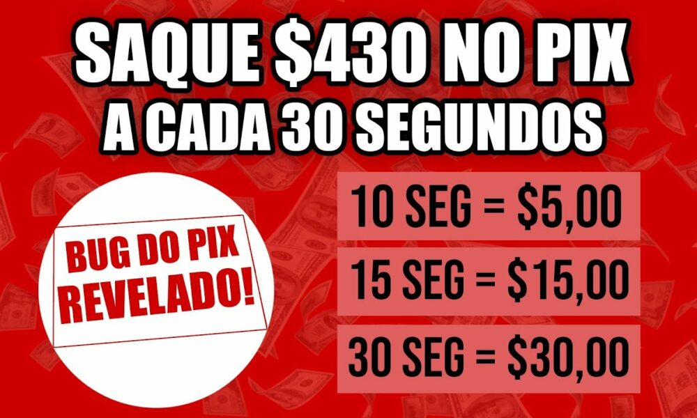 Saque $430+ no seu Pix A CADA 30 SEGUNDOS CLICANDO (BUG Revelado) Como Ganhar Dinheiro na Internet