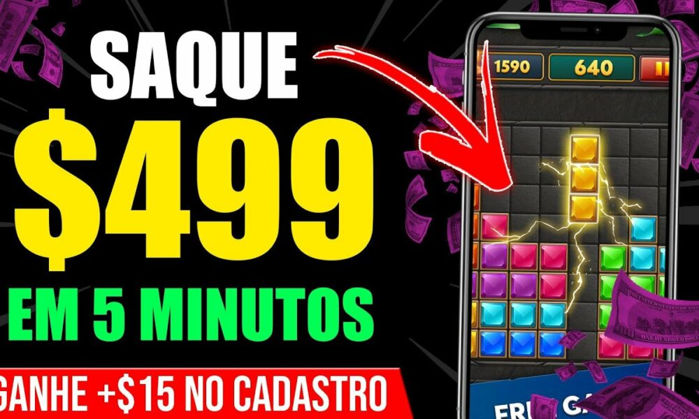 Saque $499 em 5 Minutos NESSE APP +GANHE $15 NO CADASTRO E JA PODE SACAR/Ganhar Dinheiro na Internet