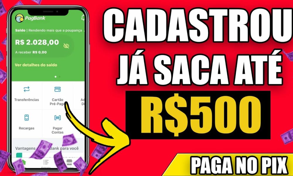 Saque $500 em 5 Minuto NESSE APP +GANHE NO CADASTRO E JA PODE SACAR/Como Ganhar Dinheiro na Internet