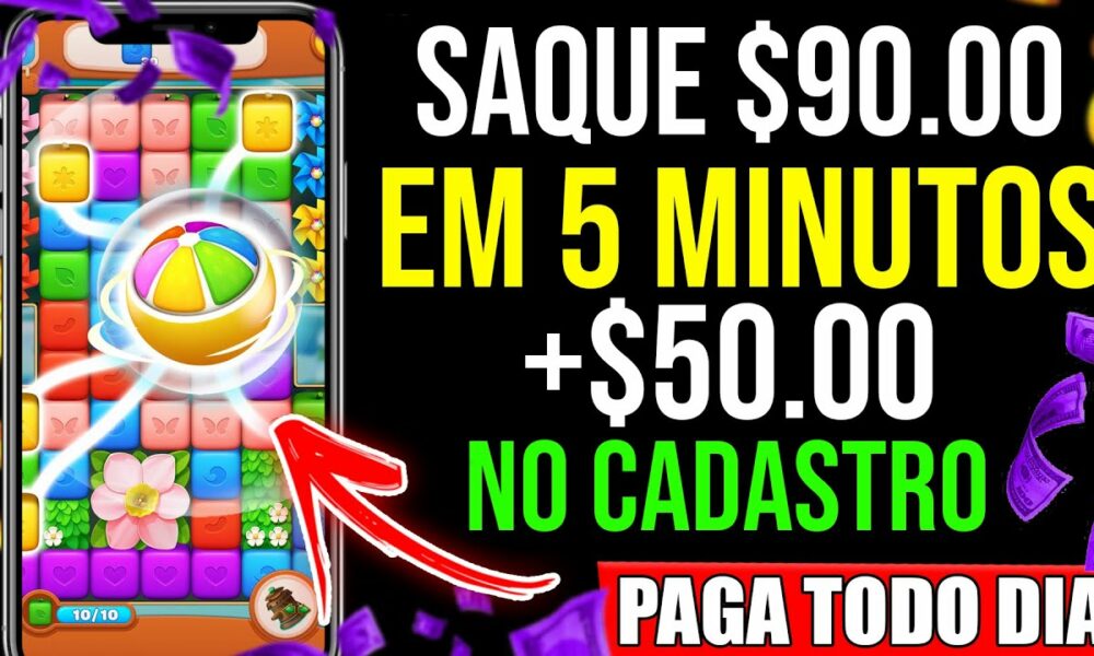 Saque $90.00 em 5 Minutos NESSE APP +GANHE $50.00 NO CADASTRO ✅ app que ganha dinheiro de verdade