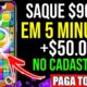 Saque $90.00 em 5 Minutos NESSE APP +GANHE $50.00 NO CADASTRO ✅ app que ganha dinheiro de verdade