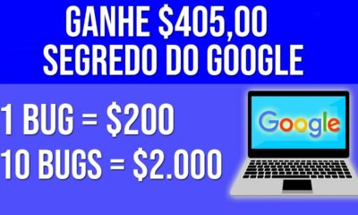 Segredo do GOOGLE: Ganhe $405,00 nesse SITE SECRETO [Prova de Pagamento] Ganhar Dinheiro Online