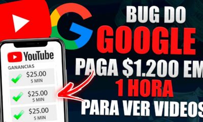 USE esse BUG do GOOGLE e GANHE $1.200 em 1 HORA ✅ Como Ganhar Dinheiro Assistindo Vídeos no YouTube