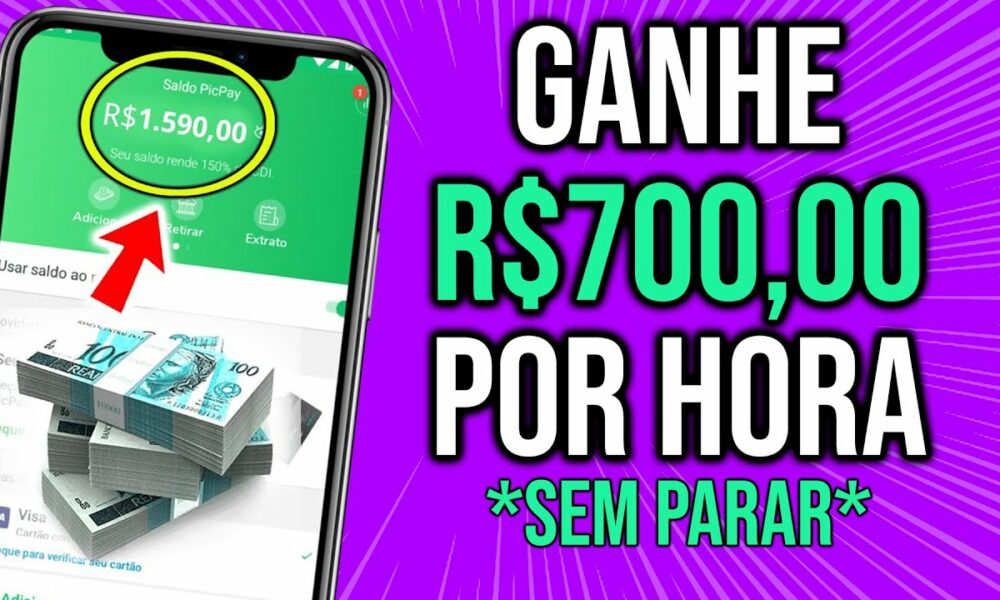 [VAZOU] NOVO APP PARA GANHAR DINHEIRO na INTERNET PAGA $700 = Em 1 HORA de GRAÇA (clicou = ganhou)