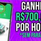 [VAZOU] NOVO APP PARA GANHAR DINHEIRO na INTERNET PAGA $700 = Em 1 HORA de GRAÇA (clicou = ganhou)