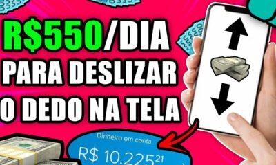 APP LANÇAMENTO PAGANDO R$550 POR DIA PARA DESLIZAR O DEDO NA TELA/Como Ganhar Dinheiro na Internet