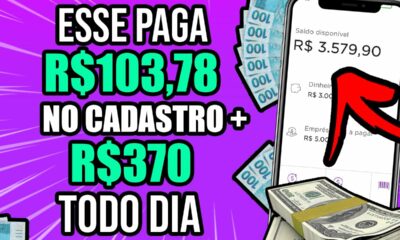 APP PARA GANHAR DINHEIRO PAGA R$200 NO CADASTRO + R$370,20 TODO DIA🤑Como Ganhar Dinheiro na Internet