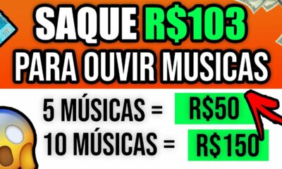 [BOMBA] APP PAGOU R$103 PARA OUVIR MÚSICA (SEM CONVIDAR) MELHOR APP PARA GANHAR DINHEIRO NA INTERNET