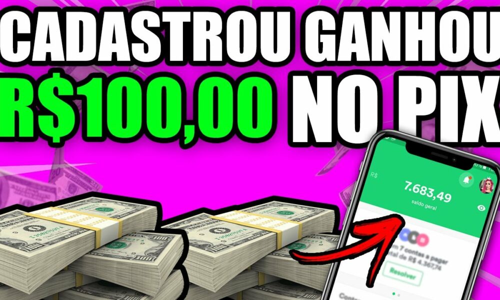 CADASTROU GANHOU R$10,00 NO PIX - APP para GANHAR DINHEIRO NO PIX - Como Ganhar Dinheiro na Internet