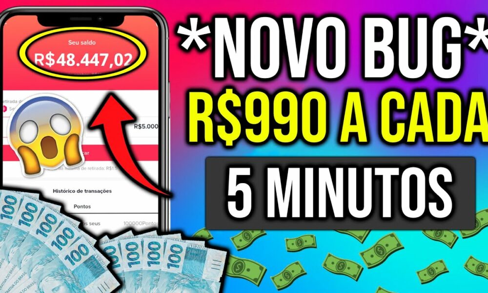 👉Como Ganhar R$990 Reais A CADA 5 MINUTOS no TIKTOK [USANDO ESSE BUG]😱Como Ganhar Dinheiro no TikTok