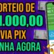 DOAÇÃO DE R$4.000 MIL REAIS PARA OS INSCRITOS - SORTEIO DE PIX - Como Ganhar Dinheiro na Internet