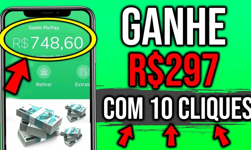 ESSE APLICATIVO PAGA R$297 PARA DAR 10 CLIQUES +PROVA DE PAGAMENTO/Como Ganhar Dinheiro na Internet